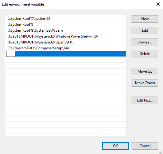 C environment variables. Edit the System environment variables Windows 10. Change my environment variables Windows 10. Select Environmental variables. Environment variables icon.